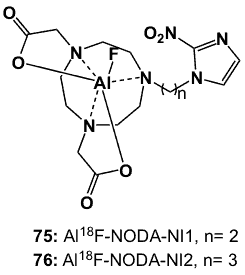 Figure 29 shows aluminium-18F NODA-NI complexes possible radiosensitizers