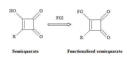 Functionalisation of semisquarate