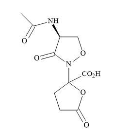 Chemical structure of lactivicin