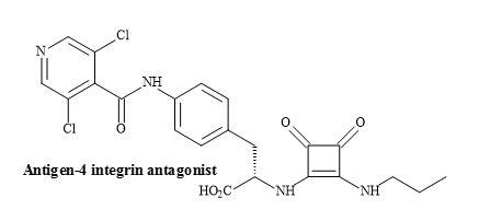 Squaramide VLA-4 integrin antagonist