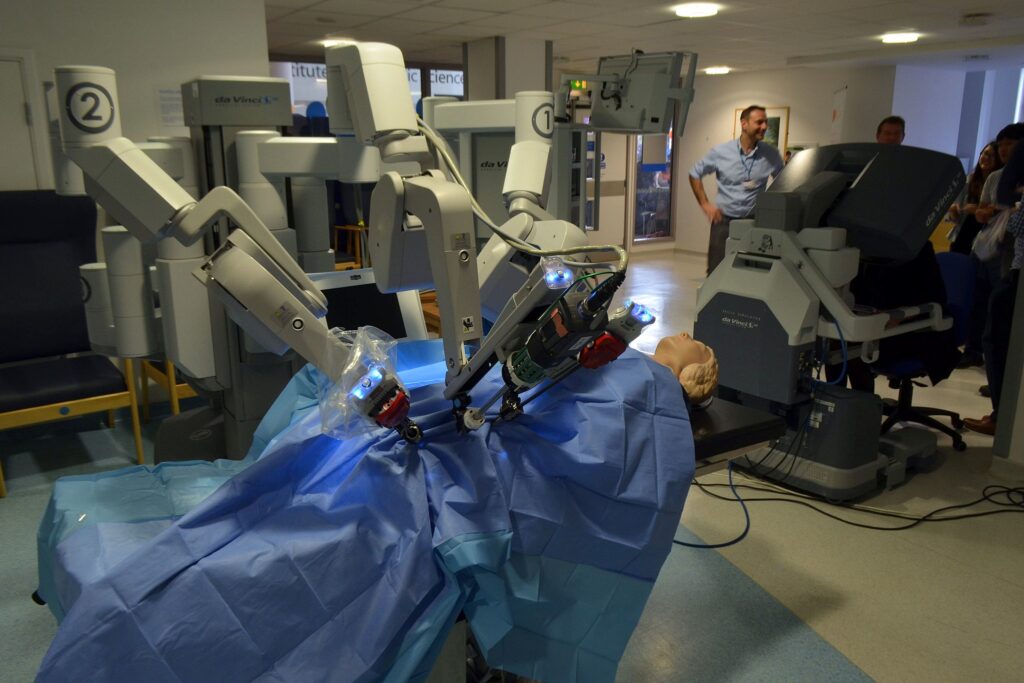 The Da Vinci Surgical System offers precise, minimally invasive surgery through advanced robotics and enhanced visualisation.