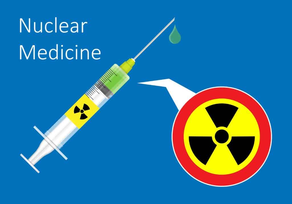 Radiopharmaceuticals use radioactive isotopes like Technetium-99m and Fluorine-18 for advanced medical imaging and targeted therapies.