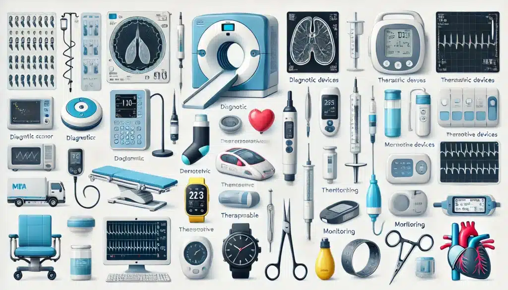 various types of medical devices