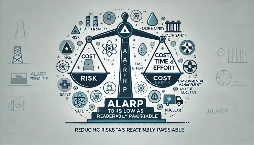 ALARP reduces risks by balancing safety with cost and effort.