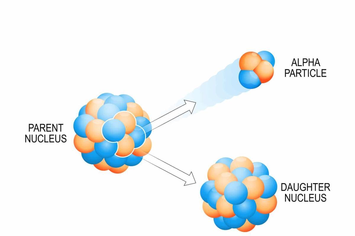 Alpha particles, discovered by Rutherford, consist of two protons and neutrons
