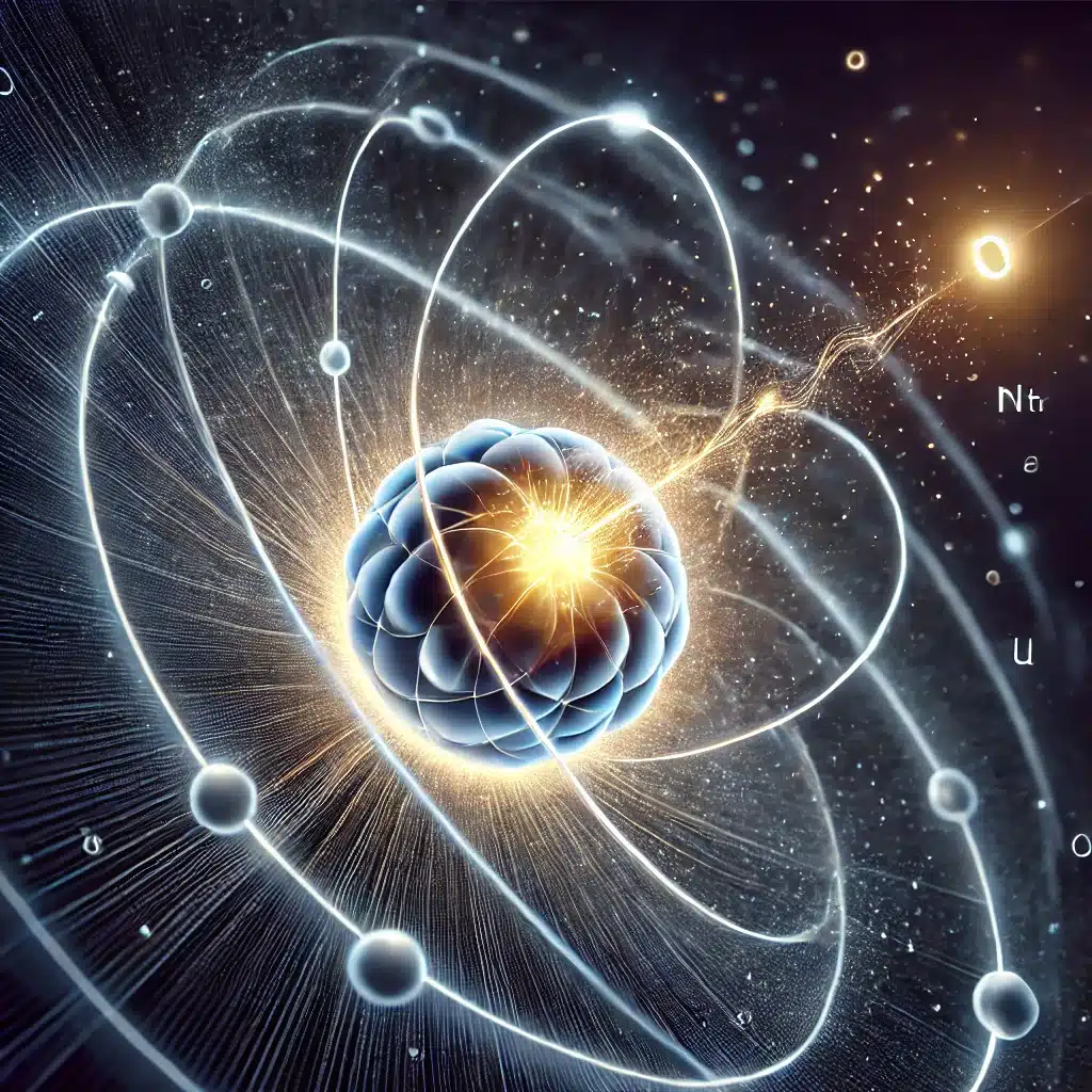 Electron capture transforms a proton into a neutron, emitting a neutrino.