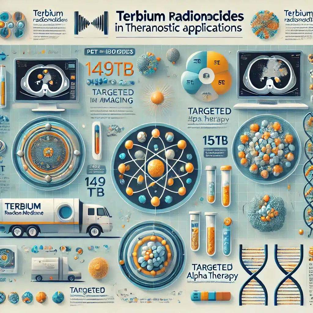 Terbium isotopes are vital in theranostics for personalised cancer treatment.