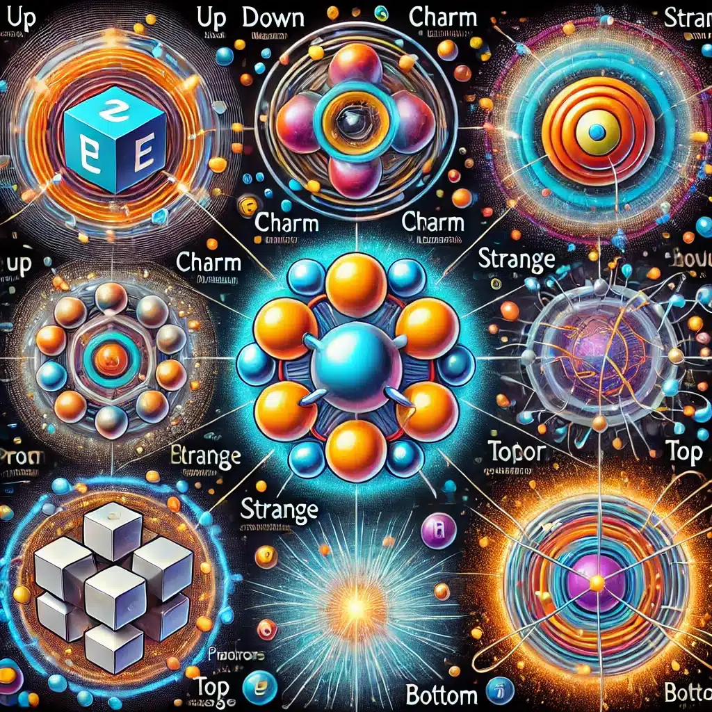 Quarks are fundamental particles that compose protons and neutrons.