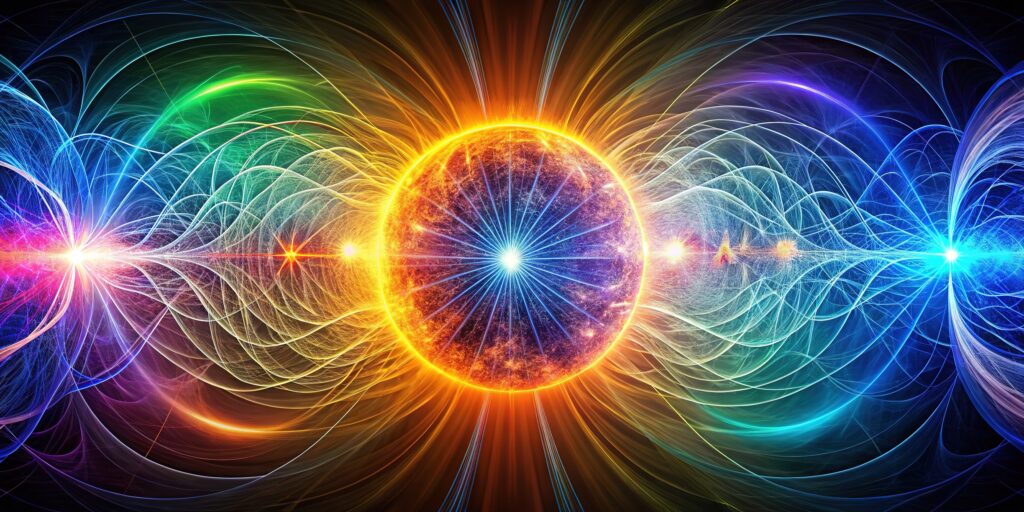 The fine-structure constant characterises electromagnetic interaction strength in physics