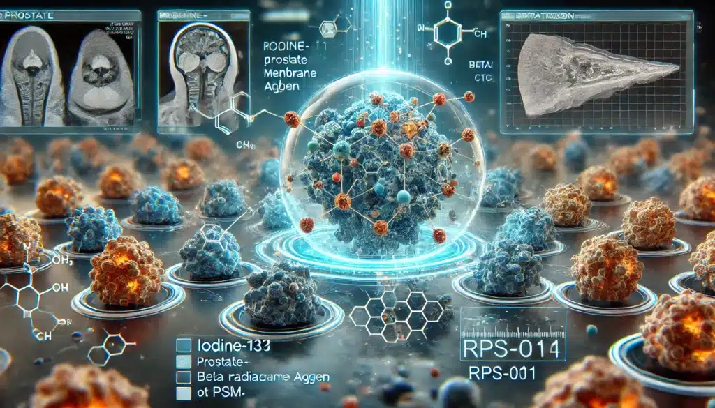 Iodine-131 RPS-001 is a PSMA-targeting radioligand showing promise in prostate cancer therapy trials.