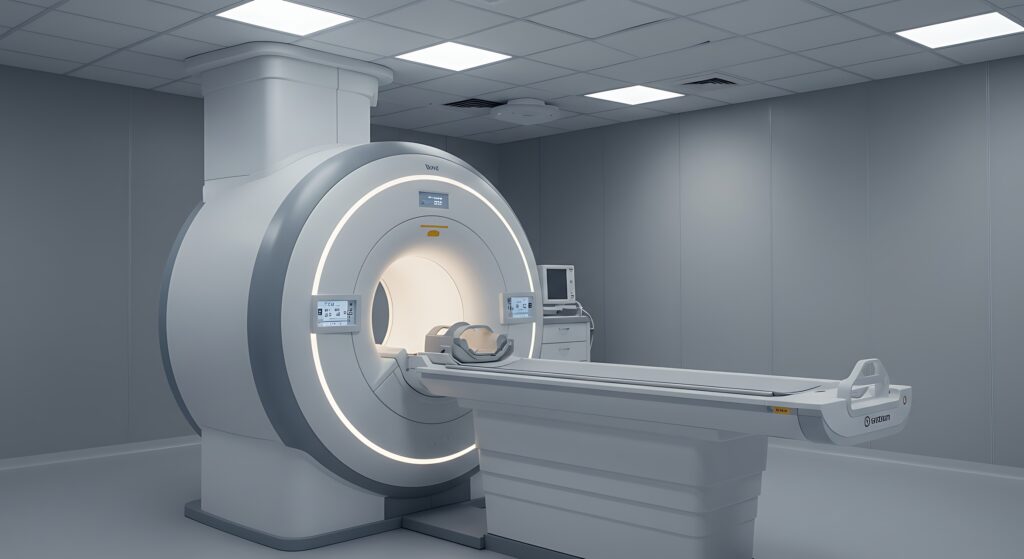 MRI provides detailed internal images, aiding modern medical diagnosis and treatment