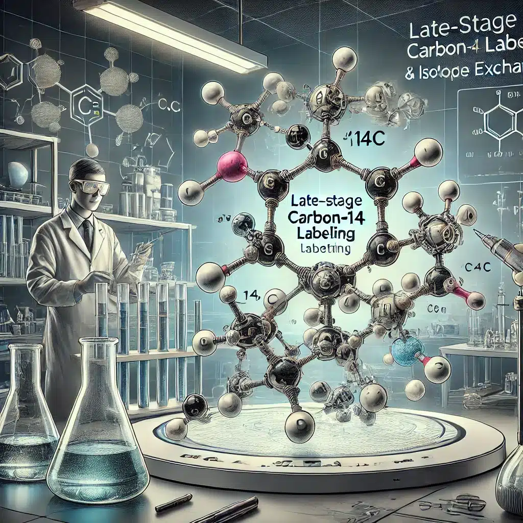 Late-stage carbon-14 labelling improves efficiency in complex molecule tracking