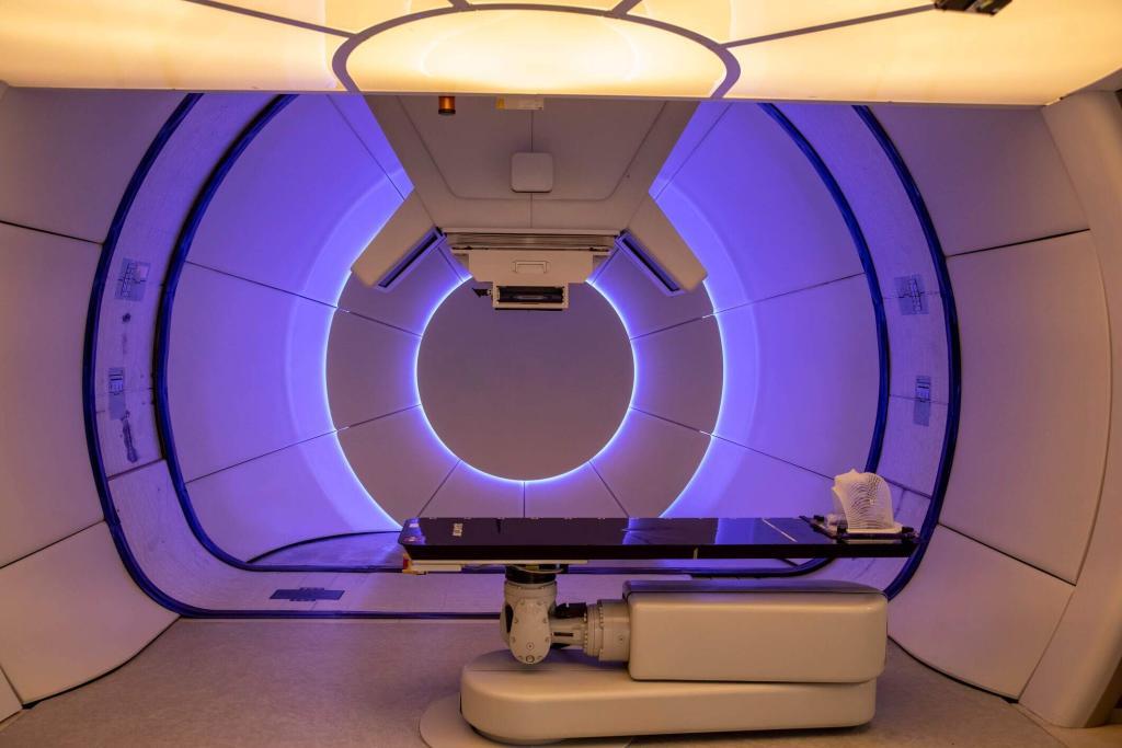 Proton therapy precisely targets tumours while sparing healthy surrounding tissue