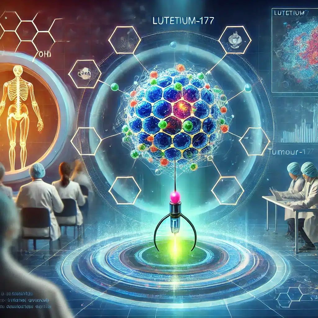 Lutetium-177 targets neuroblastoma cells, delivering radiation with precise accuracy