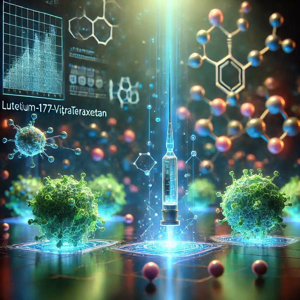 Lutetium-177 Vipivotide Tetraxetan targets tumours, delivering precise radioligand therapy