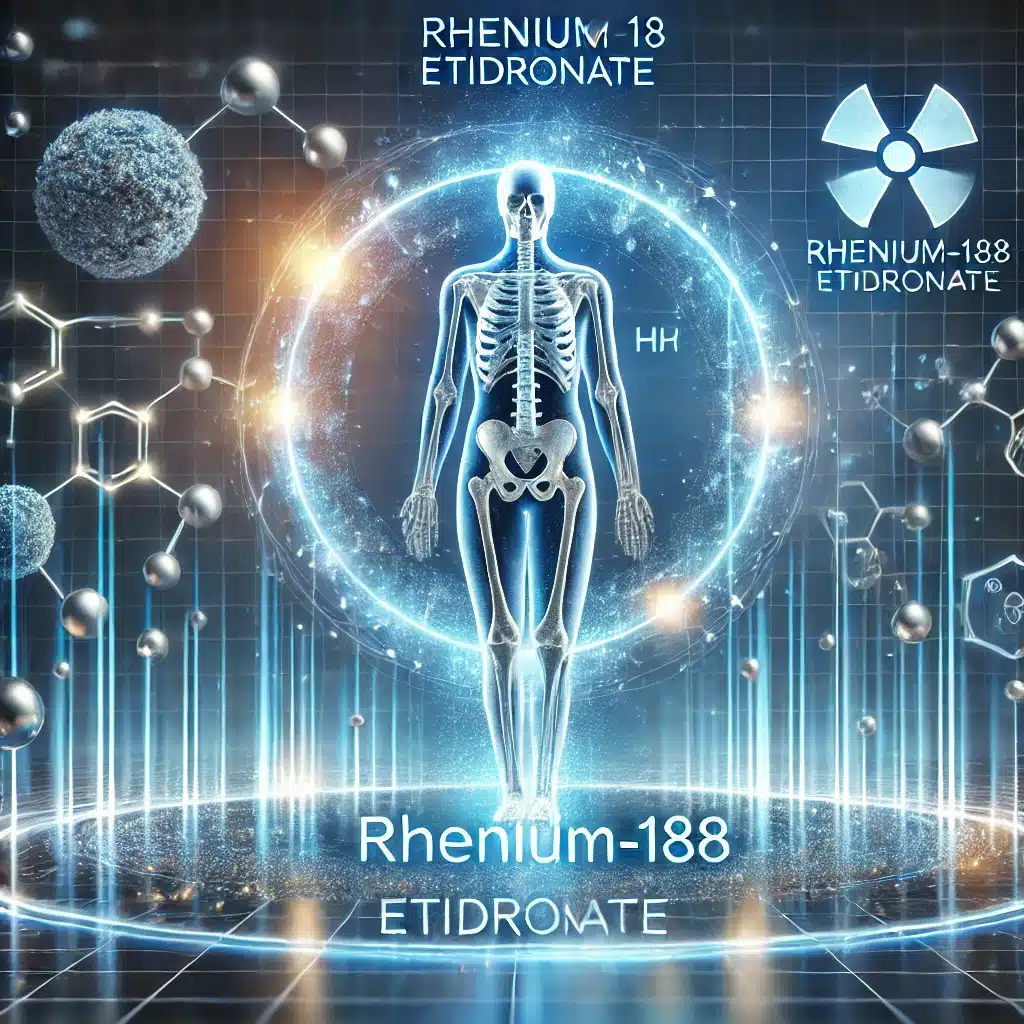 Rhenium-188 Etidronate targets bone metastases, delivering effective therapeutic radiation