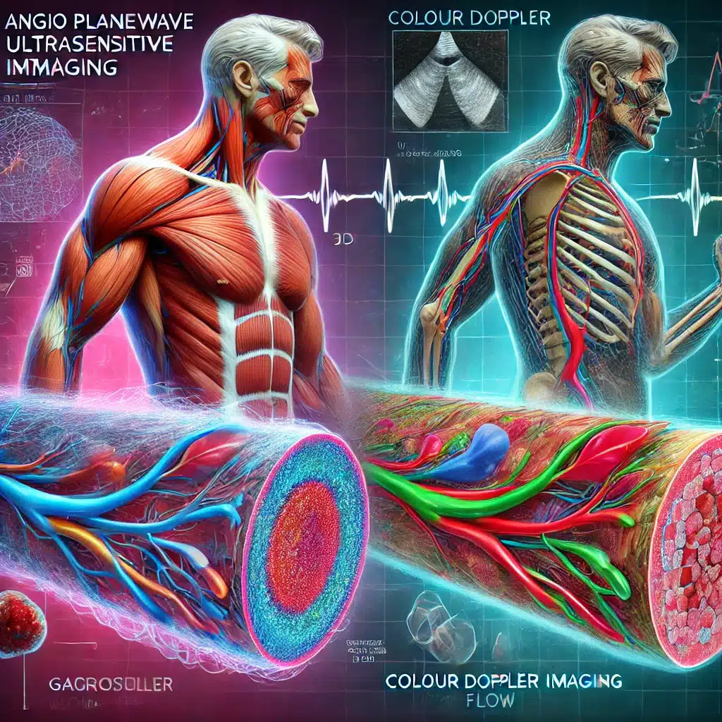 Angio-PL.U.S. enhances sensitivity in detecting muscle blood flow disparities