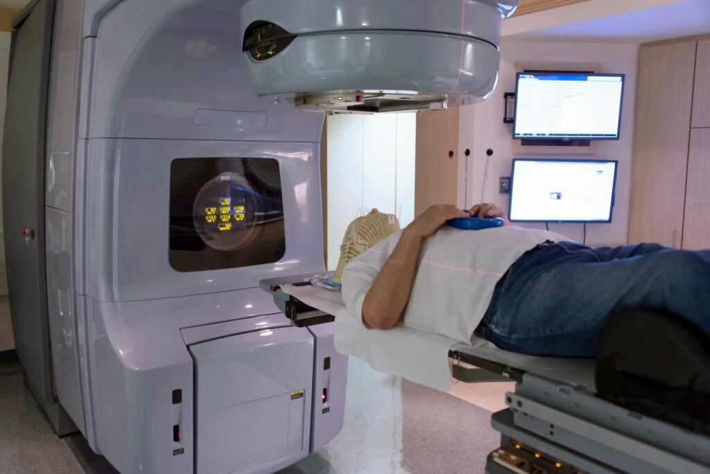 Patients undergoing radiation therapy require support, monitoring, and symptom management care