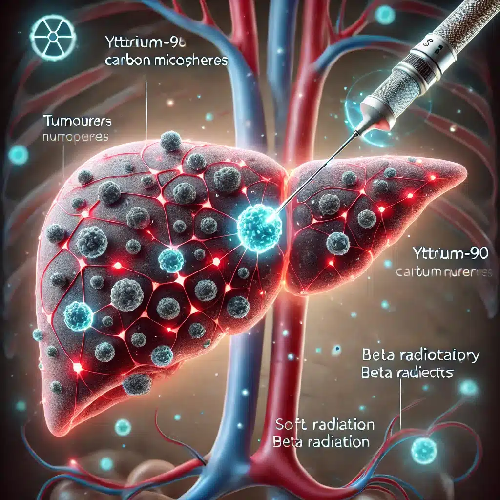 Yttrium-90 Carbon Microspheres deliver precise radiation for liver tumour treatment