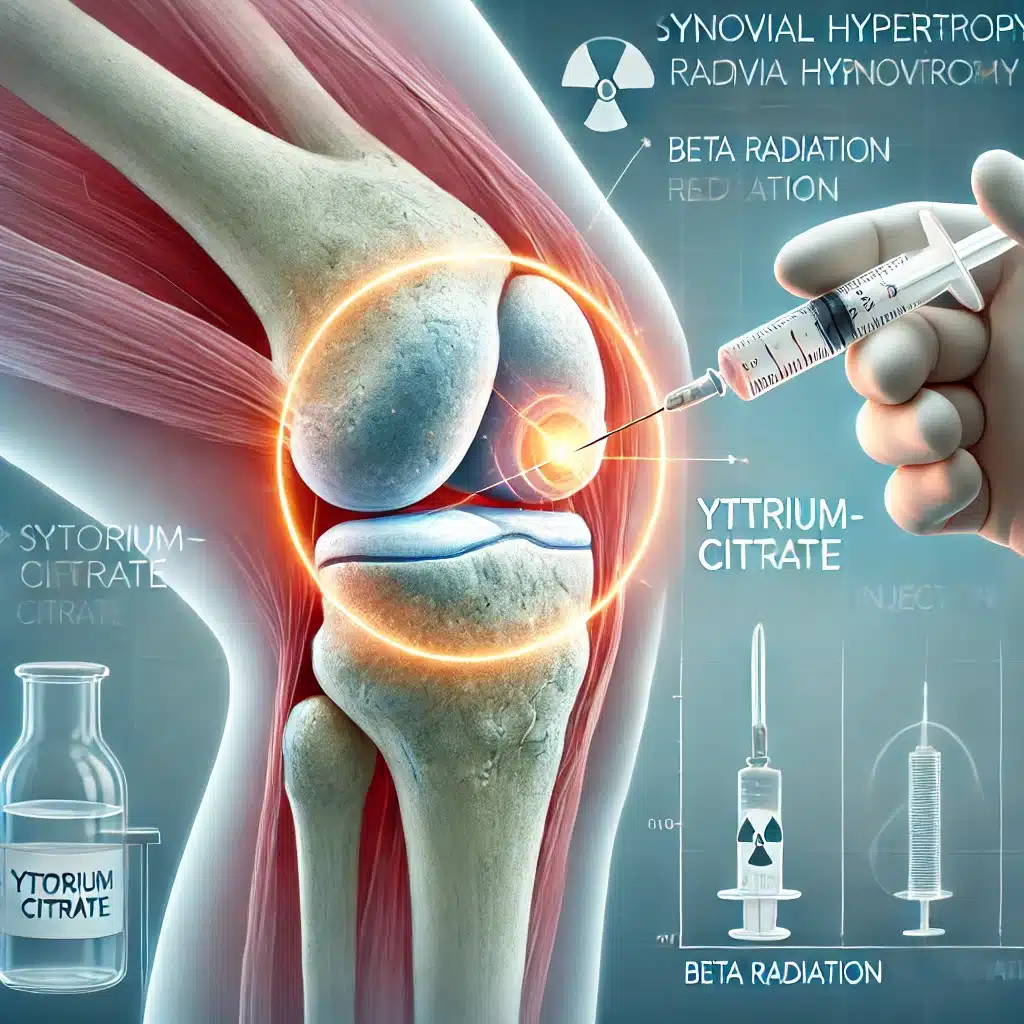 Yttrium-90 Citrate treats knee arthritis by targeting inflamed synovial tissue