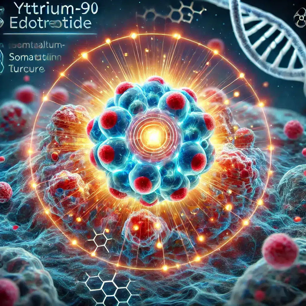 Yttrium-90 Edotreotide delivers precise radiation therapy to neuroendocrine tumours efficiently