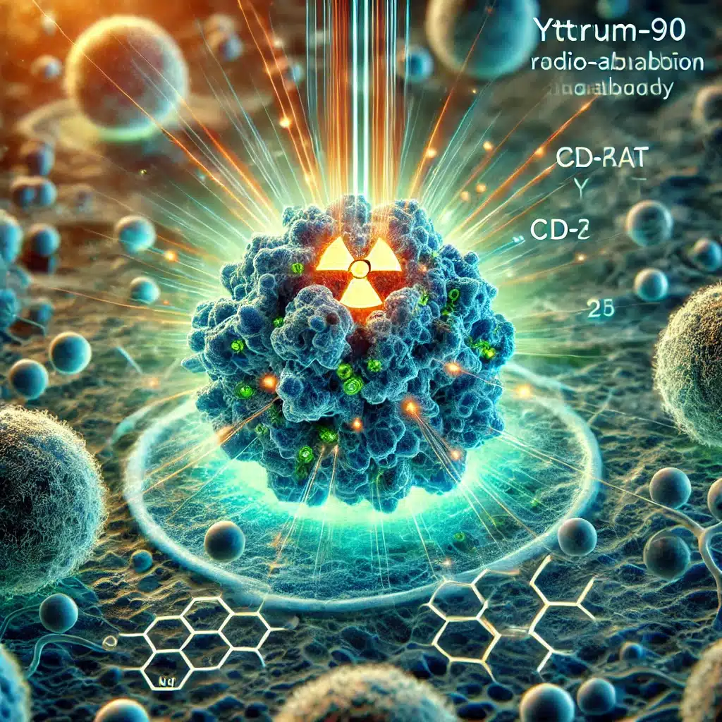 Yttrium-90 labelled anti-Tac delivers targeted radiation to cancer cells