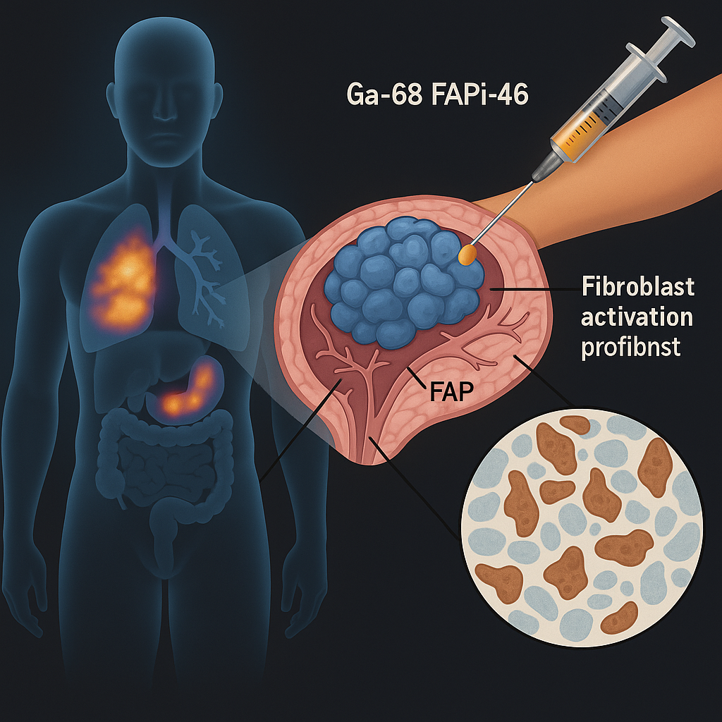 Ga-68 FAPi-46 PET highlights tumour and fibroblast activity clearly