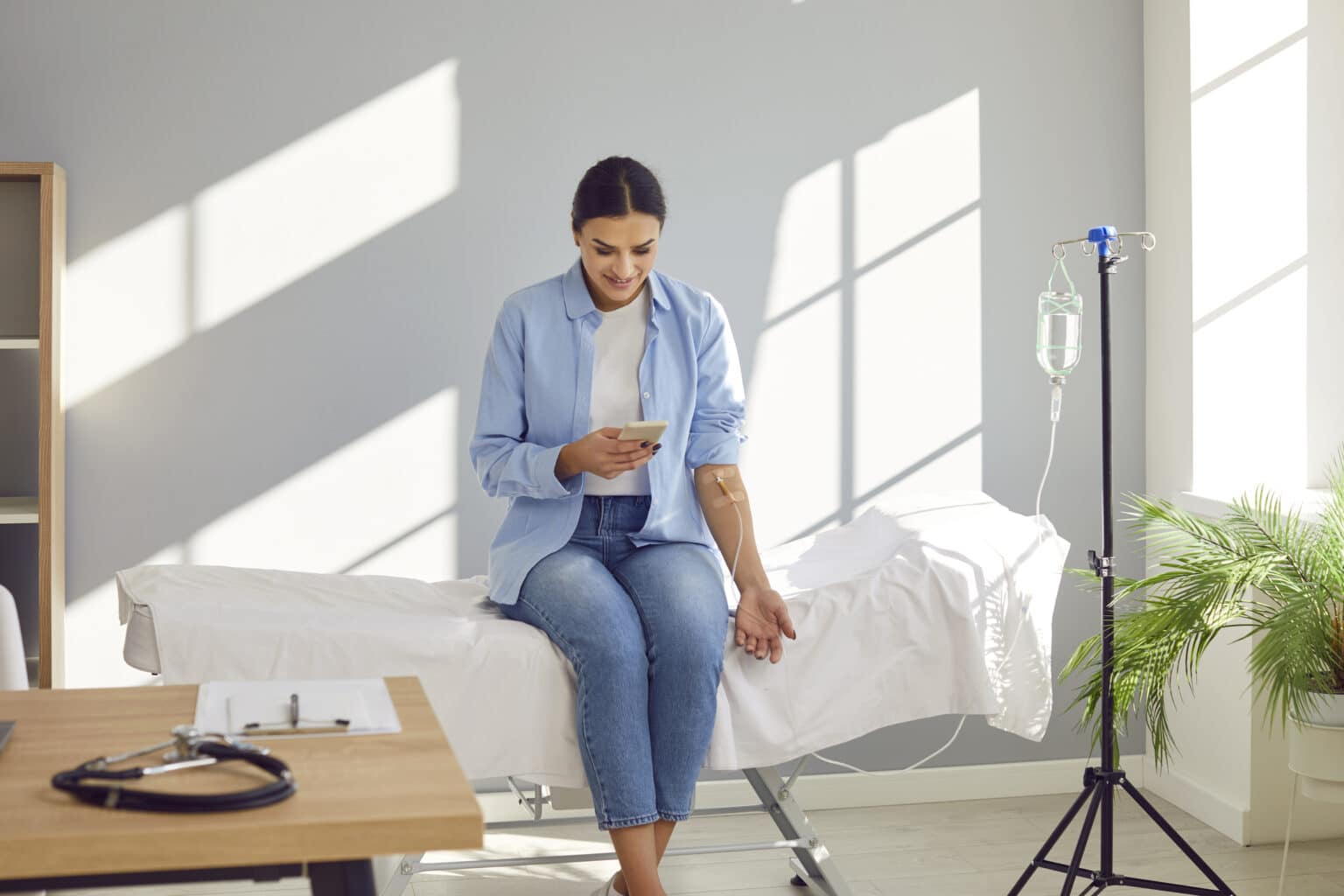 Consider an IV drip when dehydration or fatigue significantly affects you