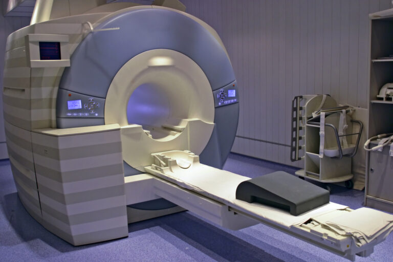 MRI scanners make loud noises due to rapidly switching magnetic gradient coils